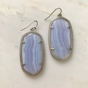 Kendra Scott Danielle earring in Blue Lace Agate